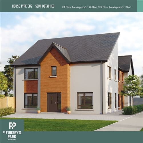 House Type E - 3 Bed Semi-Detached, St Furseys Park, Dublin Road, Dundalk, Co. Louth