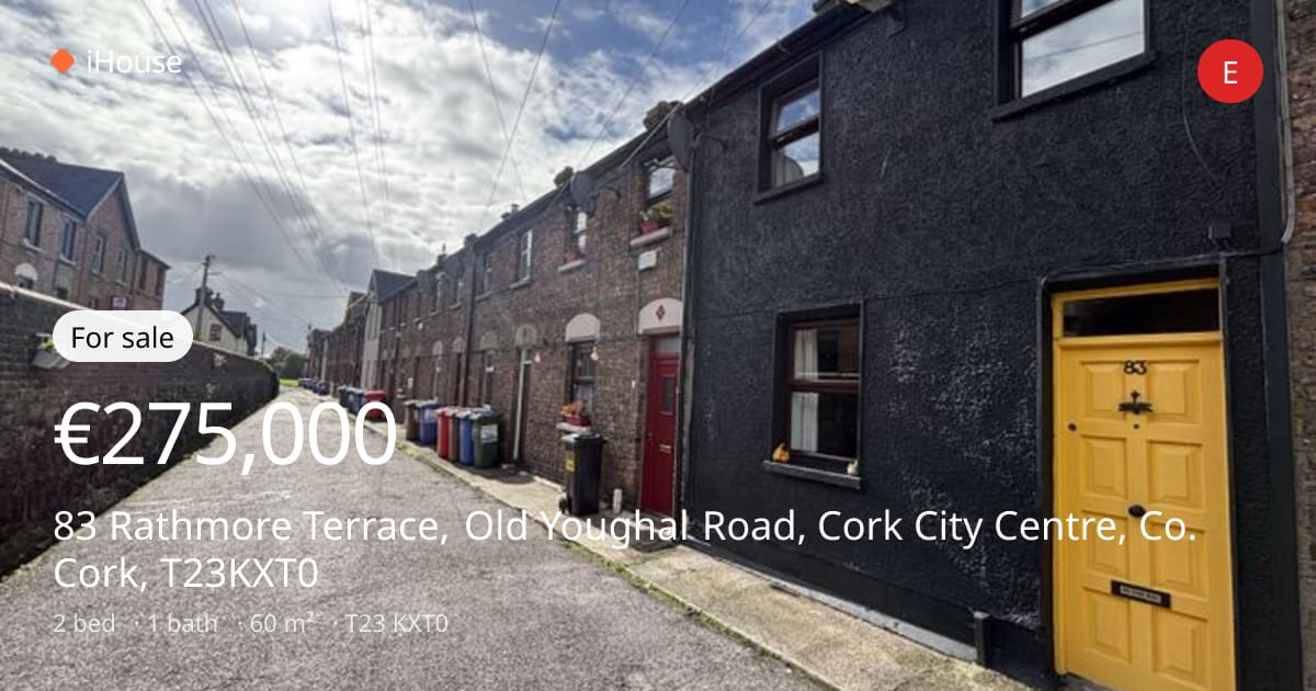For sale: €275,000 — 83 Rathmore Terrace, Old Youghal Road, Cork City ...